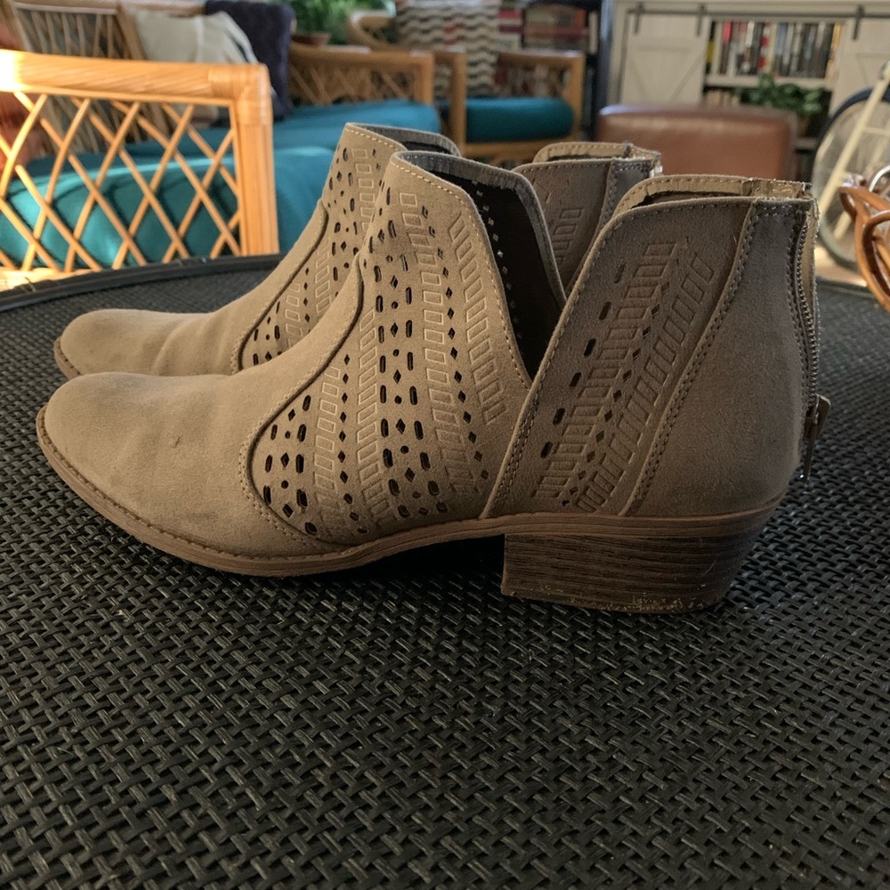 Suede booties